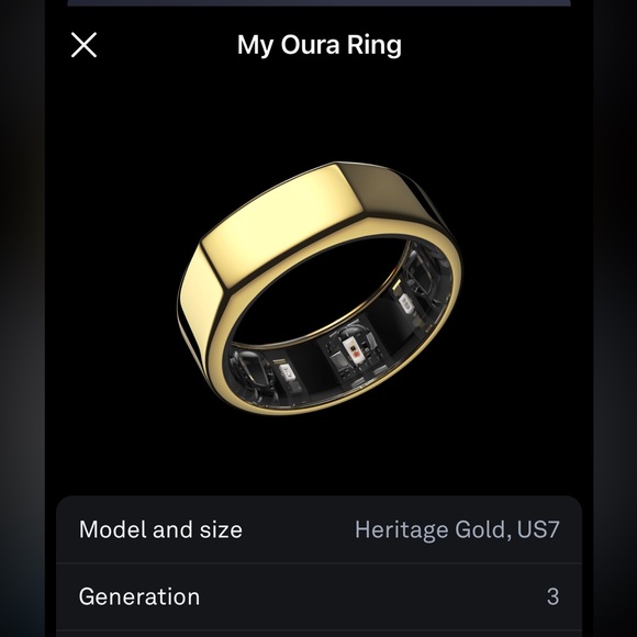 Oura Ring Gen 3 Heritage Gold with box and charger! 🔌 - Picture 2 of 13